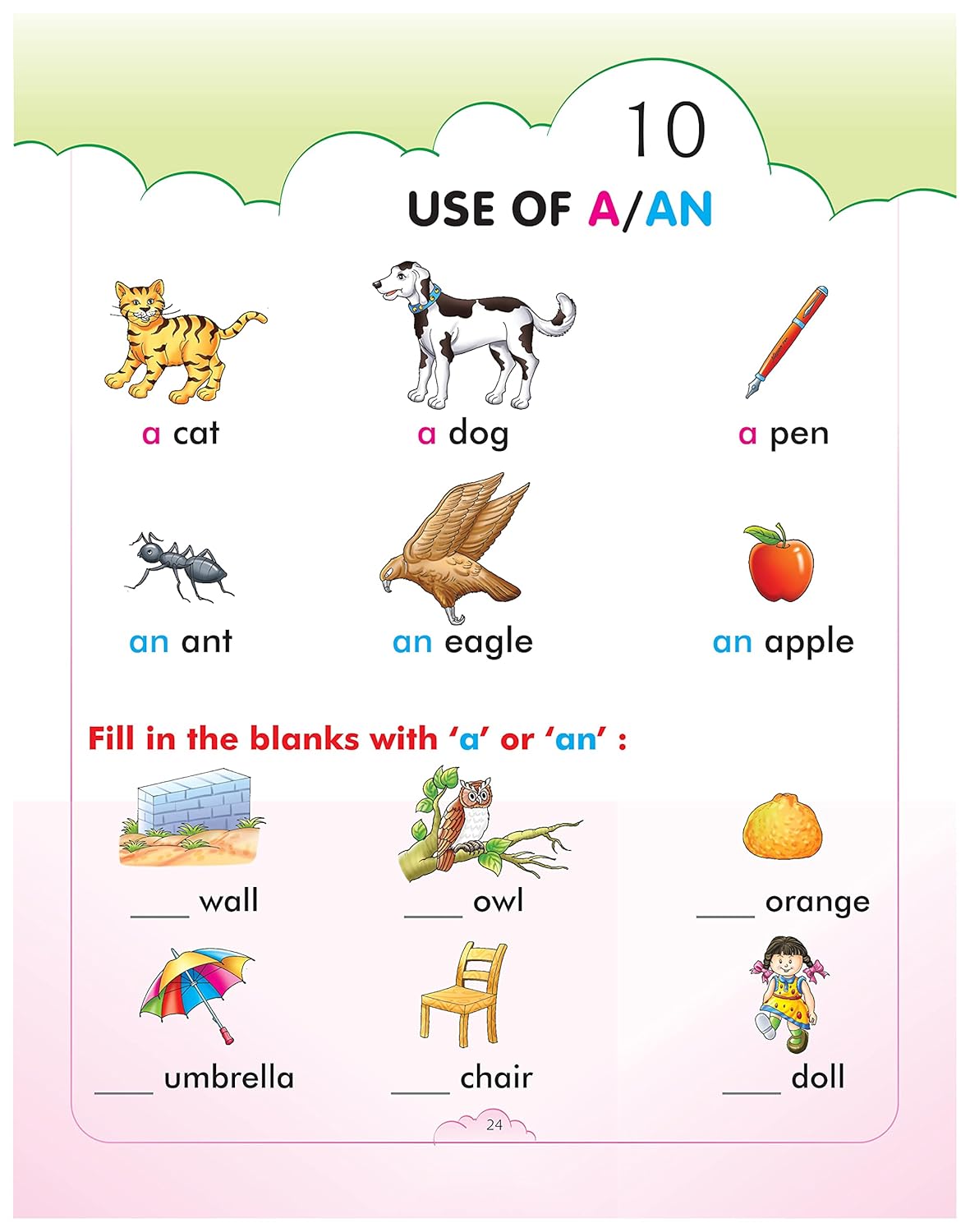 Unique English Primer Book (for children aged 2-3 years and above)
