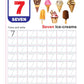 Unique Number Book Writing 1-50 (Book To Practice Numbers & Counting For 2-5 Year Old Children)