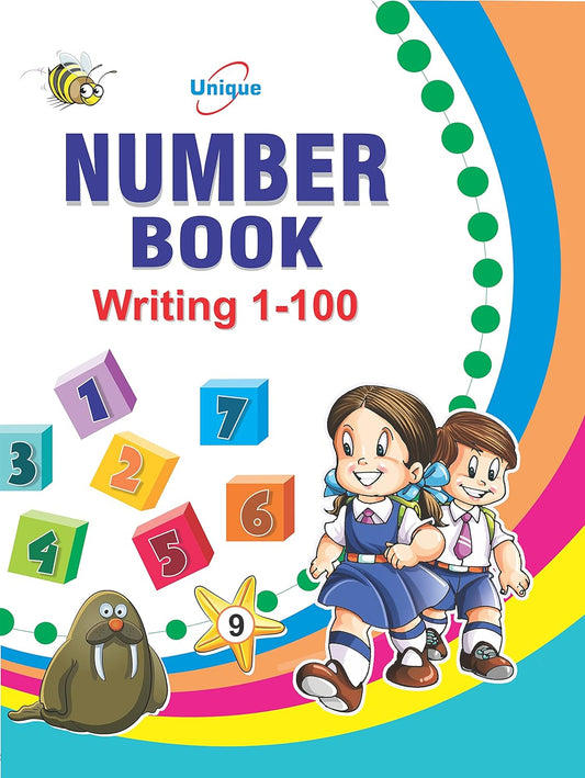 Unique Number Book Writing 1-100 (Book To Practice Numbers & Counting For 2-5 Year Old Children)