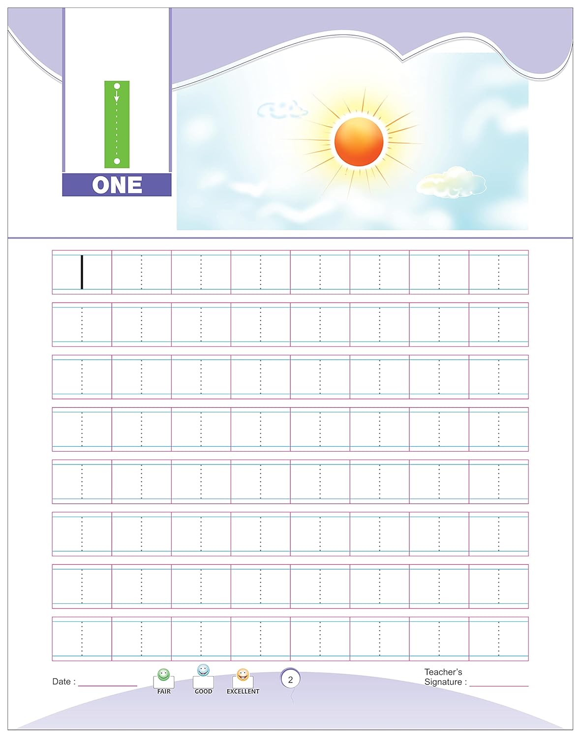 Unique Number Book Writing 1-100 (Book To Practice Numbers & Counting For 2-5 Year Old Children)