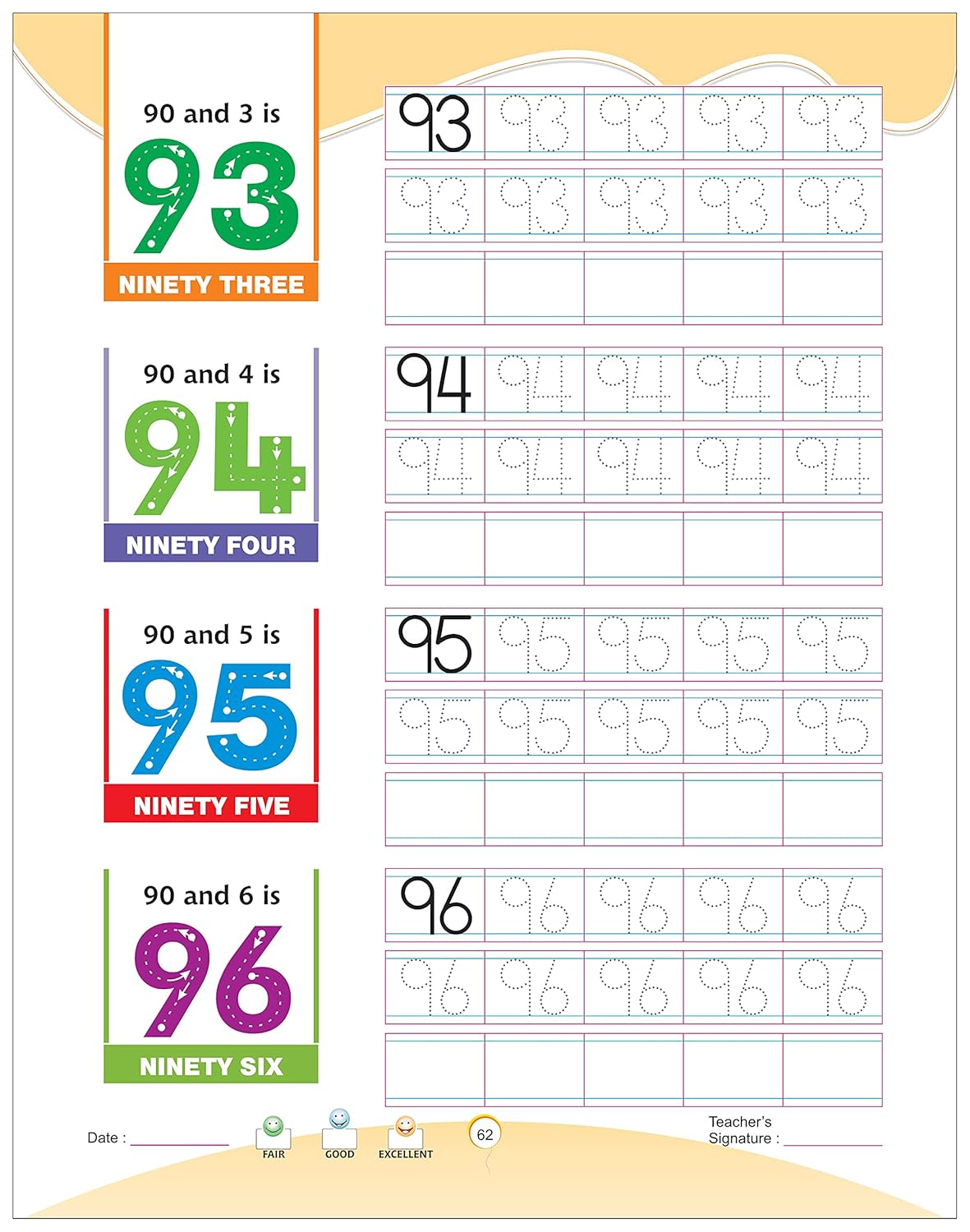 Unique Number Book Writing 1-100 (Book To Practice Numbers & Counting For 2-5 Year Old Children)
