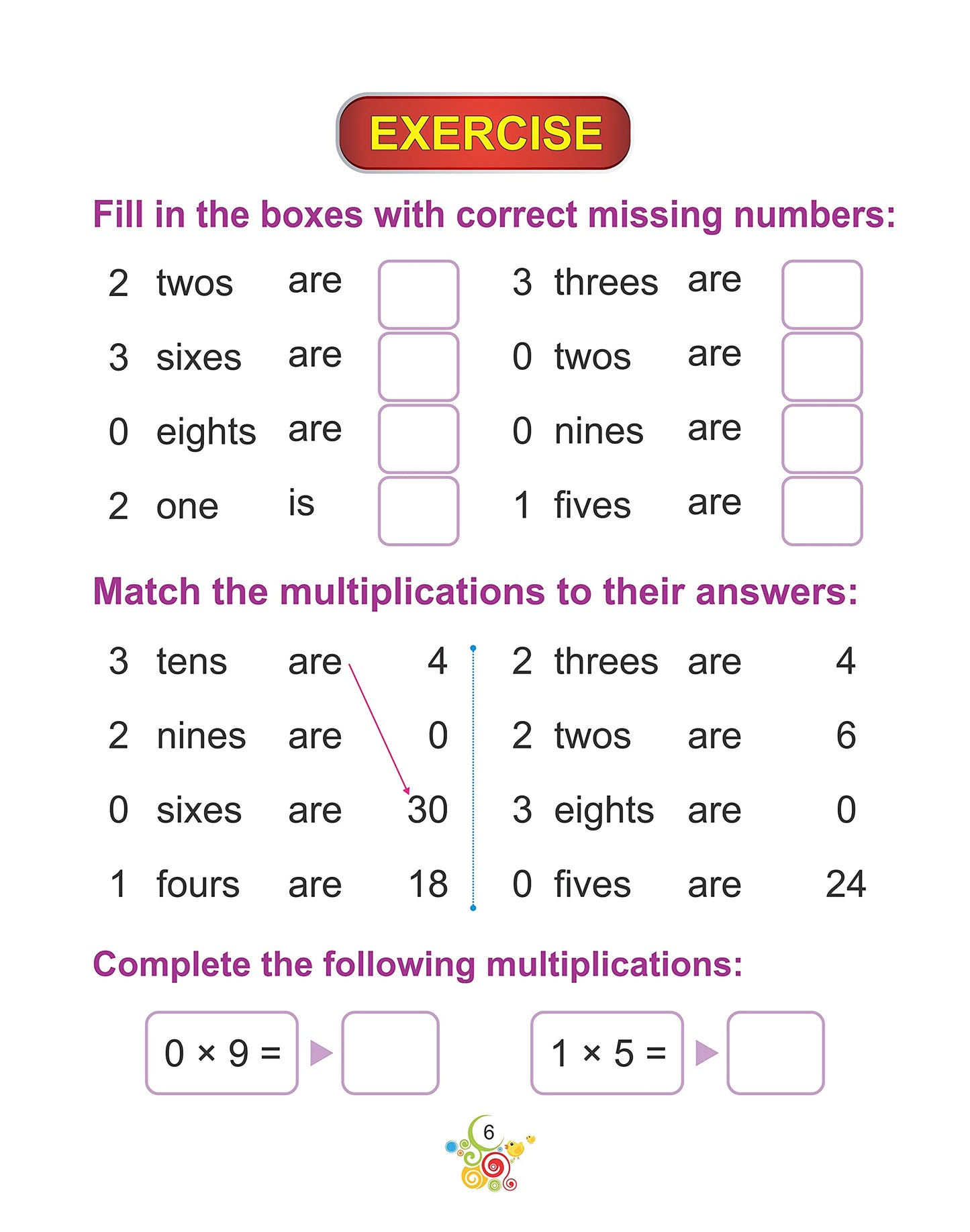 Unique Table Book 1-10 - Book For Learning And Practicing Multiplication Tables And Mathematics For Age 3 Year Onwards