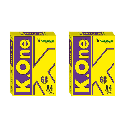 Kuantum A4 Premium Copy Paper (68 GSM) - (Pack of 2 Ream)