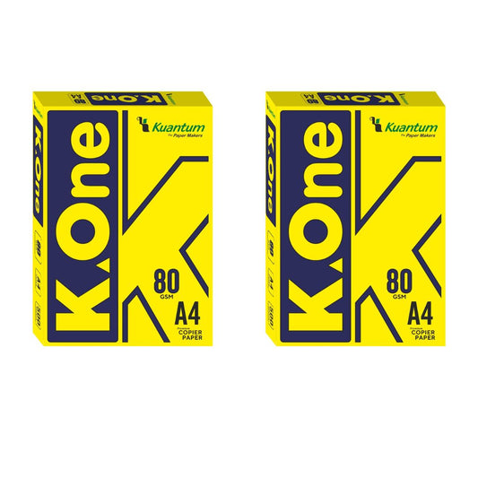 Kuantum A4 Premium Copy Paper (80 GSM) - (Pack of 2 Ream)
