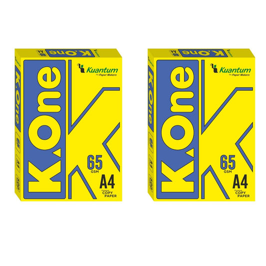 Kuantum A4 Premium Copy Paper (65 GSM) - (Pack of 2 Ream)