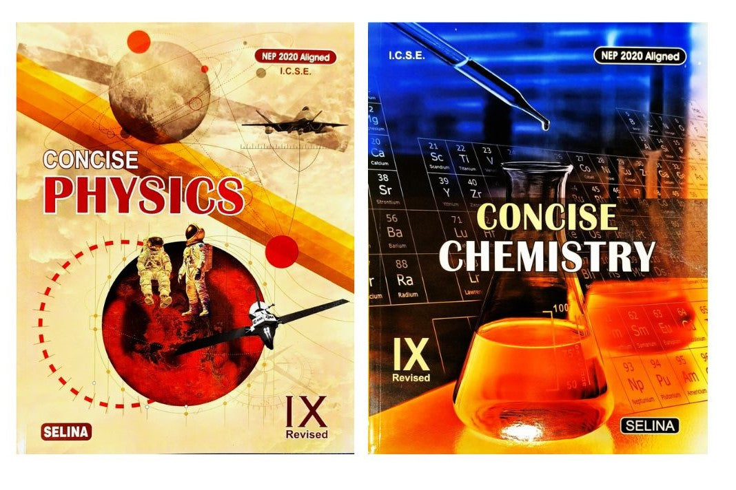 Selina ICSE Concise Physics & Concise Chemistry for Class 9 - Set of 2 Books - Latest for 2027 Session - Paperback