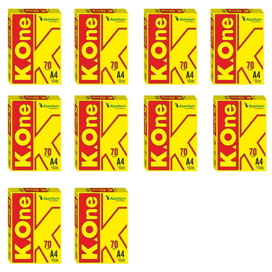 Kuantum A4 Premium Copy Paper (70 GSM) - (Pack of 10 Ream)