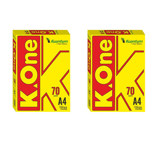 Kuantum A4 Premium Copy Paper (70 GSM) - (Pack of 2 Ream)