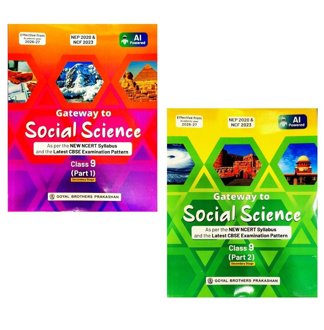 Goyal Gateway to Social Science Part 1 and 2 for Class 9 - Set of 2 Books - Effective from Academic year 2026-27