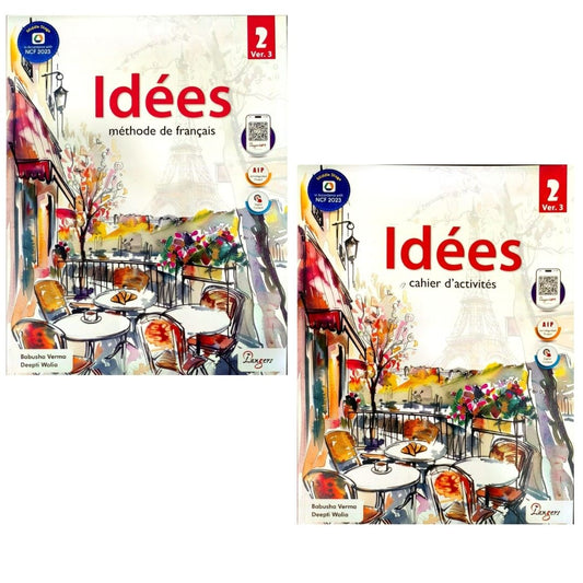 Langers Idees Methode de Francais Textbook and Cahier d' activites Workbook for Level 2 (Ver.3) _ Set of 2 Books - Latest Edition