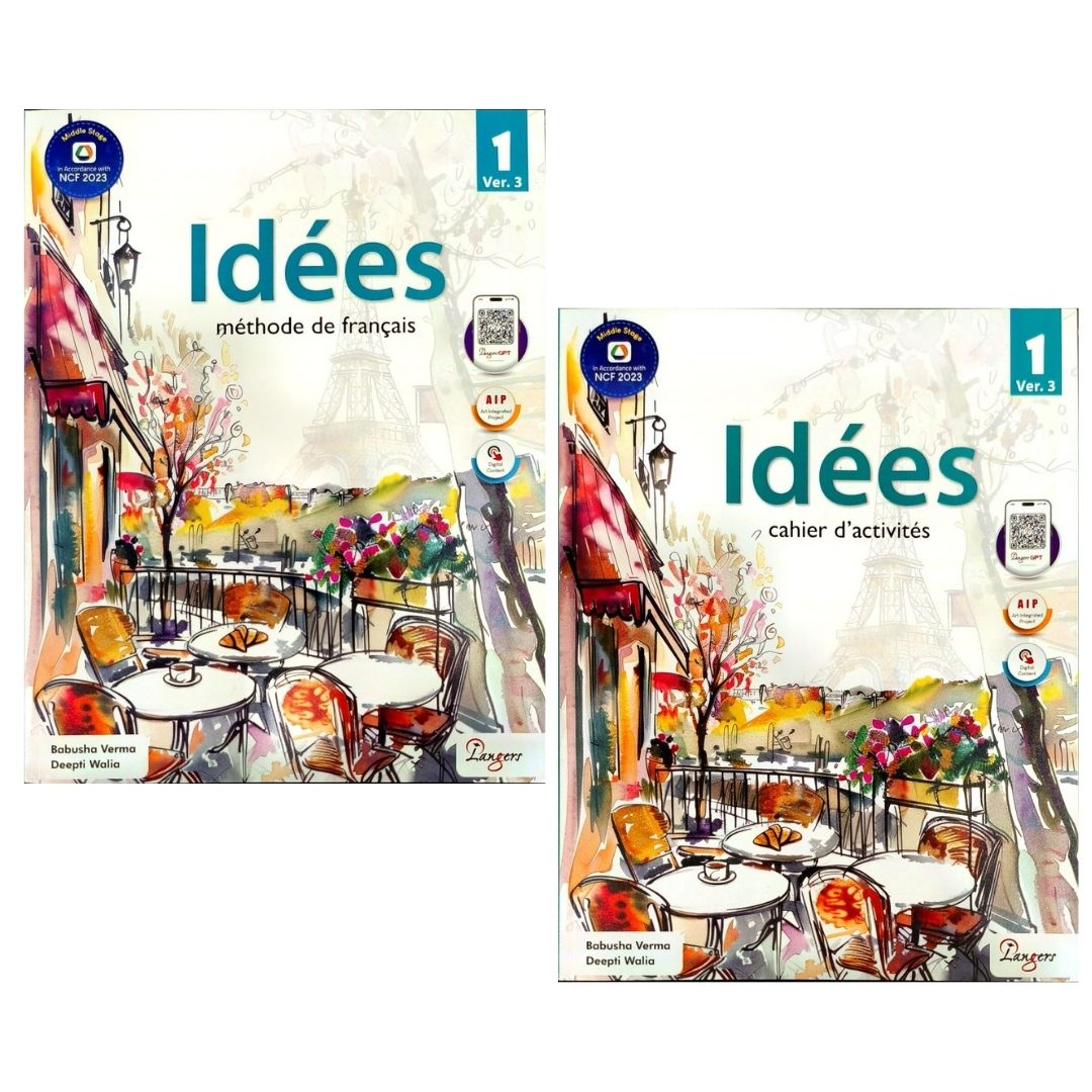 Langers Idees Methode de Francais Textbook and Cahier d' activites Workbook for Level 1 (Ver.3) _ Set of 2 Books - Latest Edition