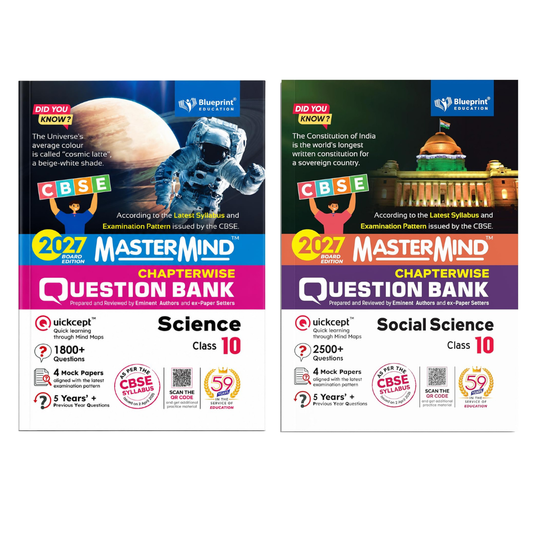 Blueprint - Mastermind Social Science and Science CBSE Question Bank for Class 10 - Set of 2 Books - Latest for 2027 Examination