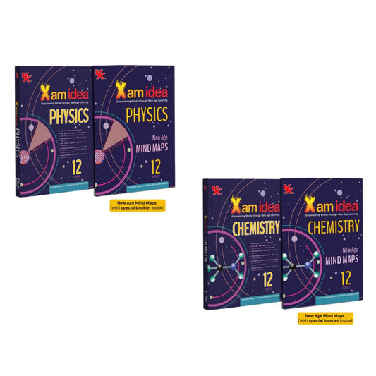 Xam Idea Physics and Chemistry Class 12 - Set of 2 Books _ Mind Maps | Solved NCERT | Solved PYQs | MCQs, A-R, Case-based, VSA, SA, LA Questions | Solved 2026 CBSE Examination & Sample Papers - for 2026-27 Examinations