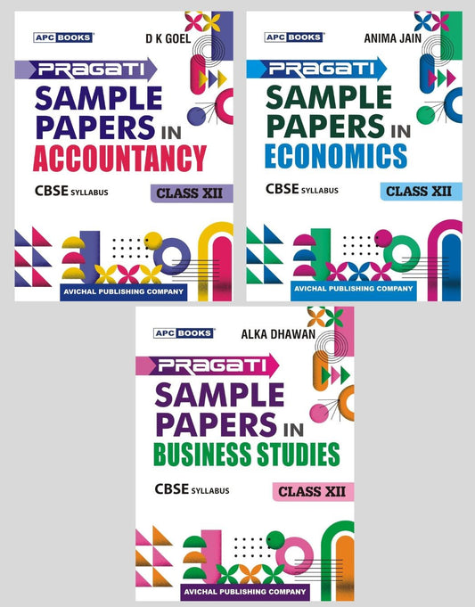 APC Books Pragati Sample Papers in Accountancy, Business Studies & Economics Class 12 - Set of 3 Books - Latest for 2026 Session - Paperback