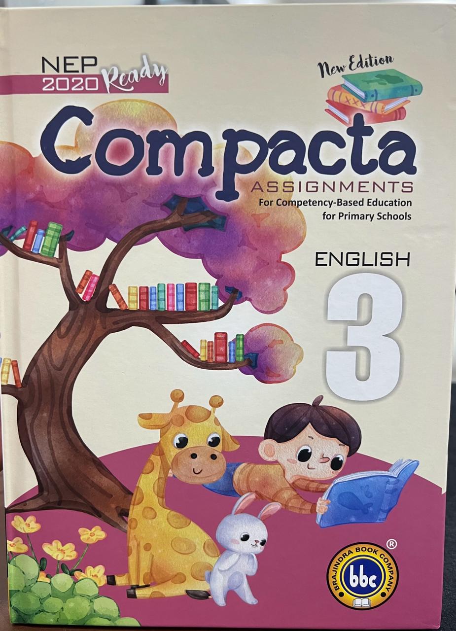 BBC Compacta Class 3 English Assignments - Latest for the session 2024-25 (Hardbound)