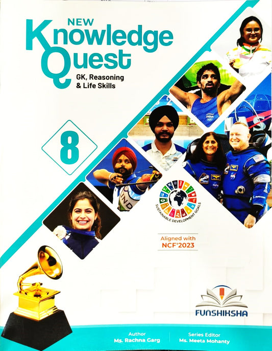 Funshiksha - New Knowledge Quest (GK Reasoning & Life Skills) For Class 8 - Aligned with NCF's 2023