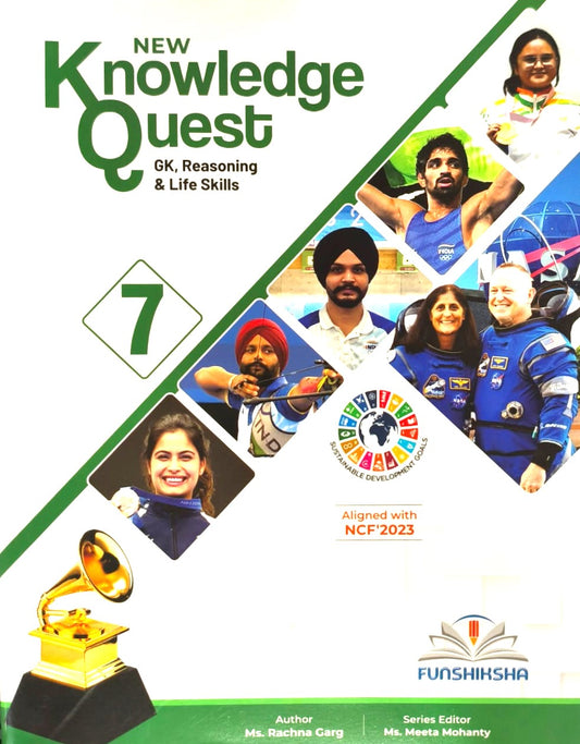 Funshiksha - New Knowledge Quest (GK Reasoning & Life Skills) For Class 7 - Aligned with NCF's 2023