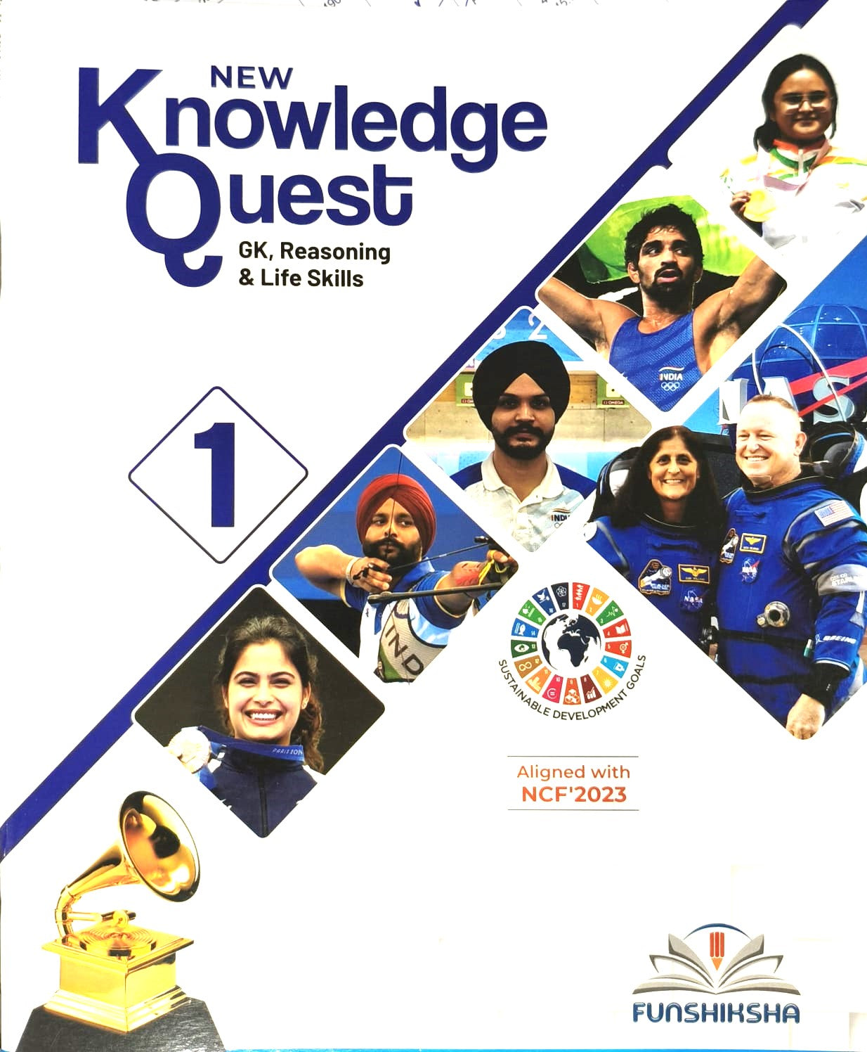 Funshiksha - New Knowledge Quest (GK Reasoning & Life Skills) For Class 1 - Aligned with NCF's 2023