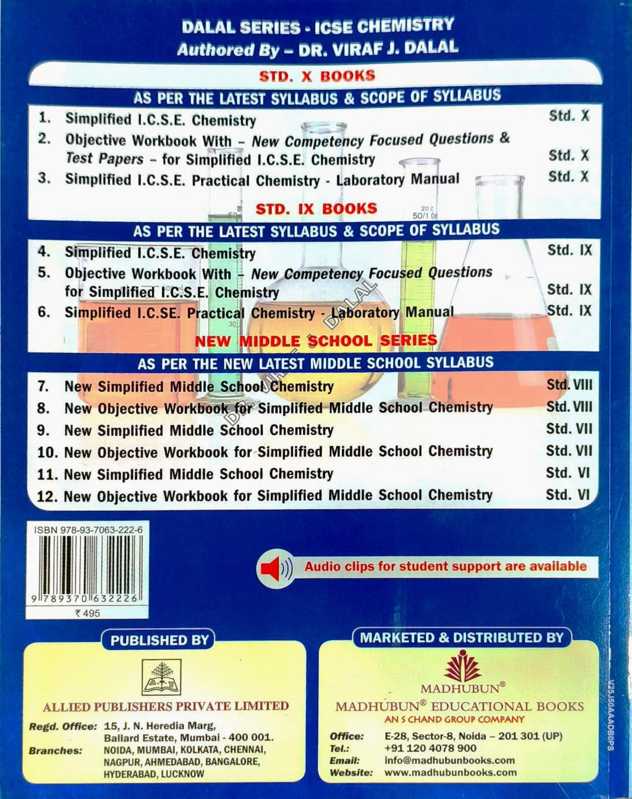 Dr. Dalal's Simplified ICSE Chemistry  for Class 10 By Dr. Viraf J. Dalal - Latest for 2026 Examination. Paperback