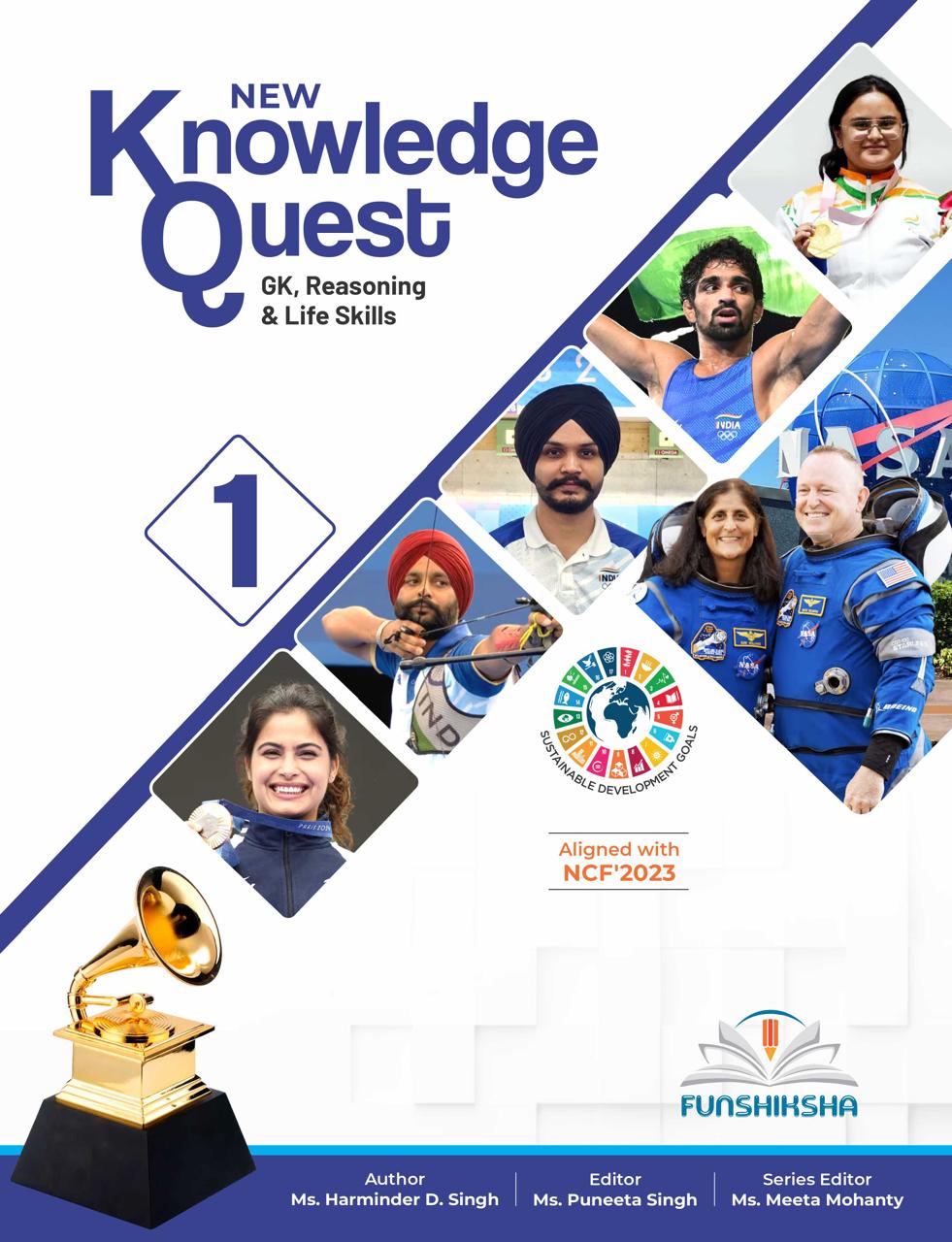 Funshiksha - New Knowledge Quest (GK Reasoning & Life Skills) For Class 1 - Aligned with NCF's 2023