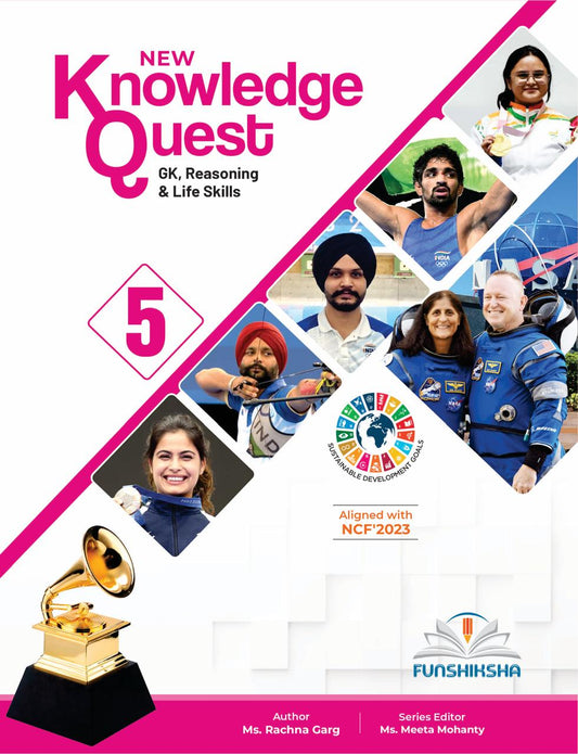 Funshiksha - New Knowledge Quest (GK Reasoning & Life Skills) For Class 5 - Aligned with NCF's 2023