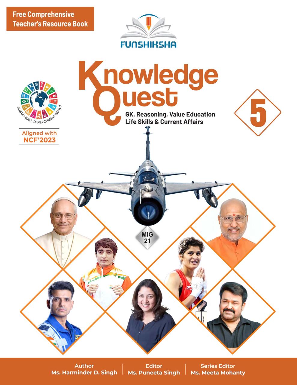Funshiksha - Knowledge Quest for Class 5 (GK, Reasoning, Value Education, Life Skills & Current Affairs) - Aligned with NCF' 2023 - Latest for 2026 Examination