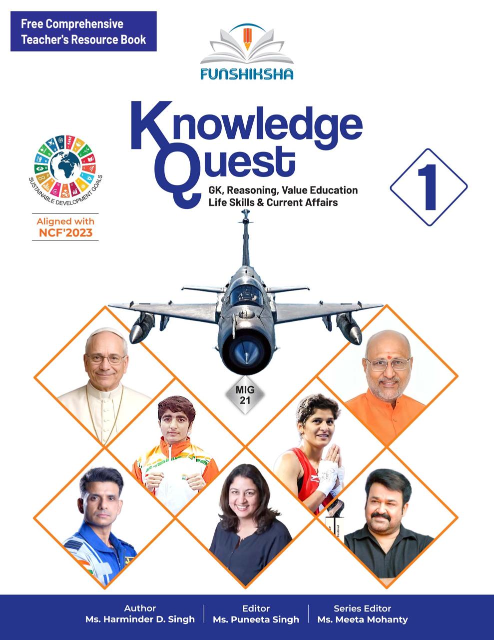 Funshiksha - Knowledge Quest for Class 1 (GK, Reasoning, Value Education, Life Skills & Current Affairs) - Aligned with NCF' 2023 - Latest for 2026 Examination
