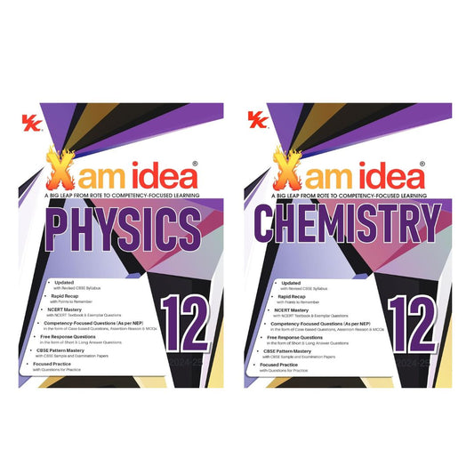 Xam Idea Physics and Chemistry Class 12 Set of 2 Books - 2025 Examinations