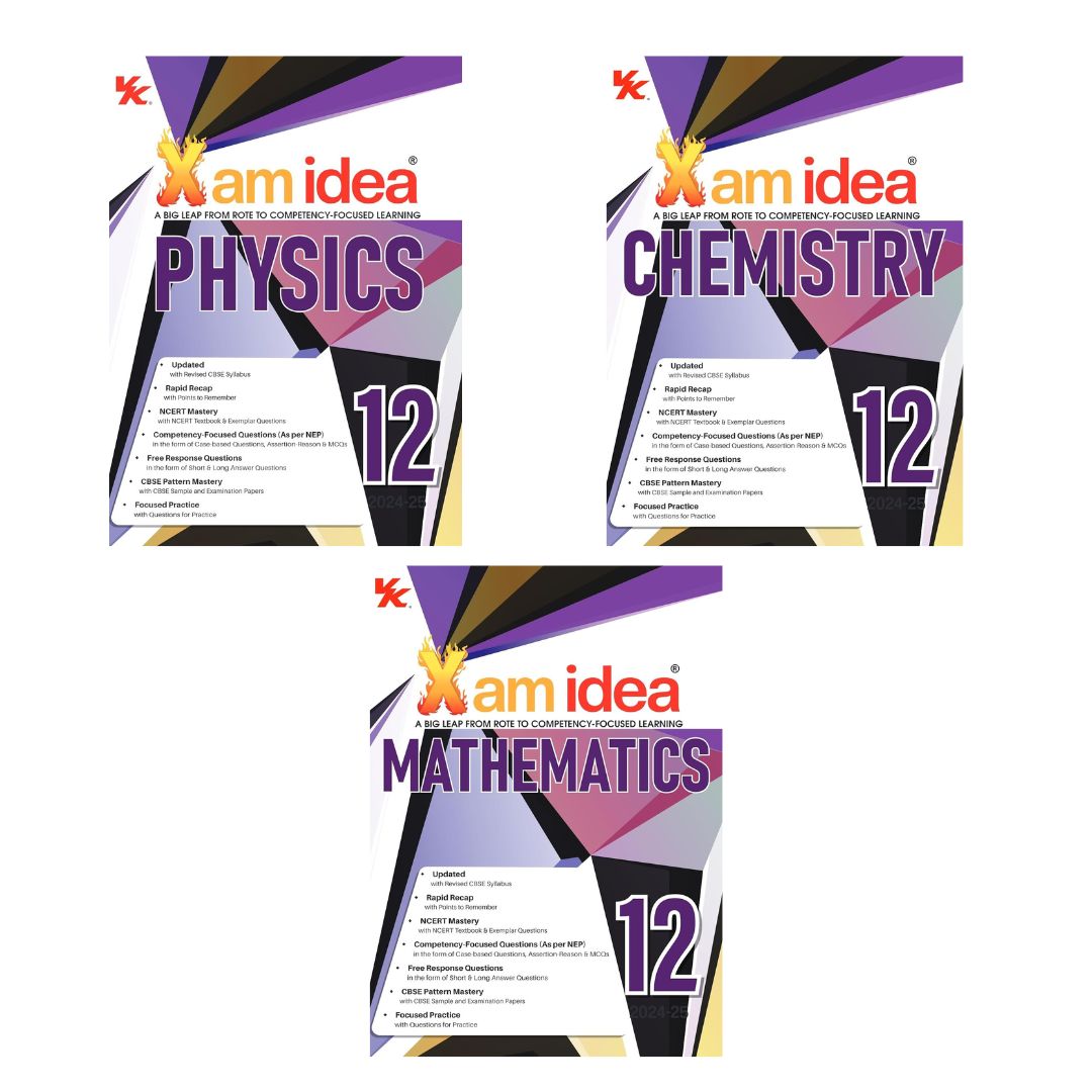 Xam Idea Physics, Chemistry & Mathematics Class 12 Set of 3 Books - 2025 Examinations