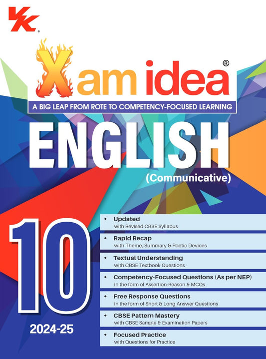 Xam Idea English Communicative Class 10 - 2024-25 Examinations (Paperback)