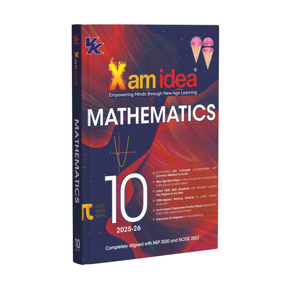 Xam Idea Class 10 Set of 3 Books Science, Mathematics & Social - For 2025-26 Examinations