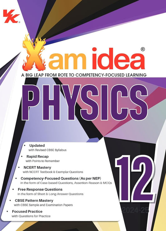 Xam Idea Physics Class 12 - 2024-25 Examinations (Paperback)