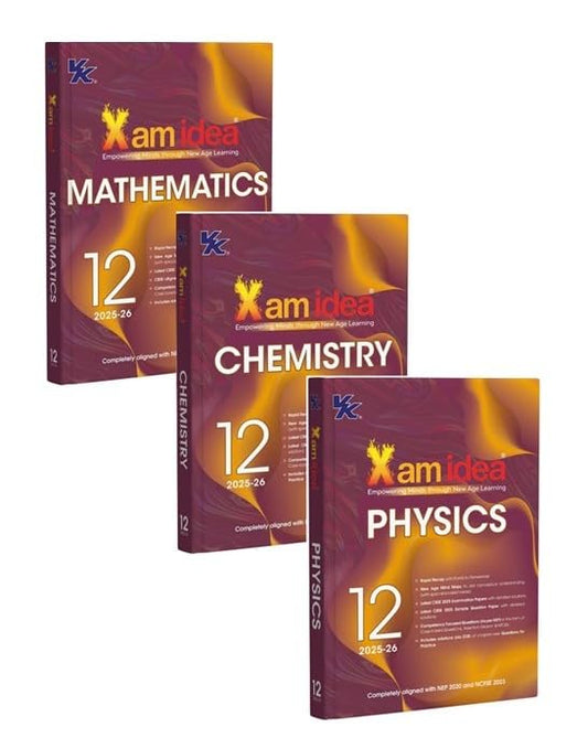 Xam Idea Physics, Chemistry & Mathematics Class 12 Set of 3 Books - 2025-26 Examinations