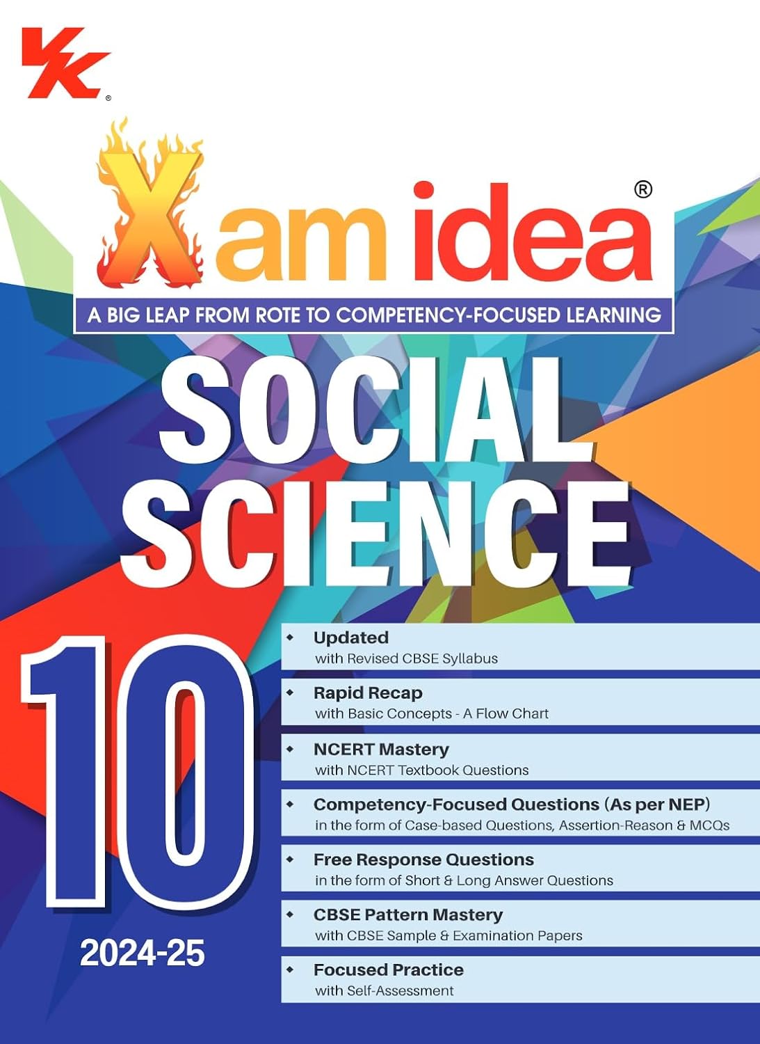 Xam Idea Science, Social Science, Mathematics & English Class 10 - 2024-25 Examinations (Combo of 4) Paperback