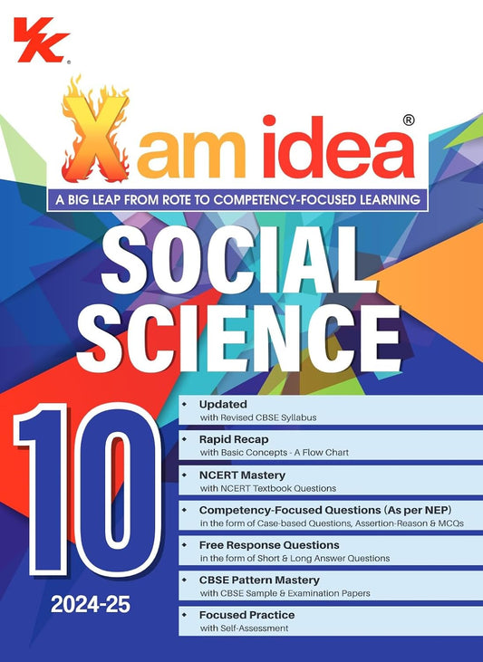 Xam Idea Social Science Class 10 - 2024-25 Examinations (Paperback)