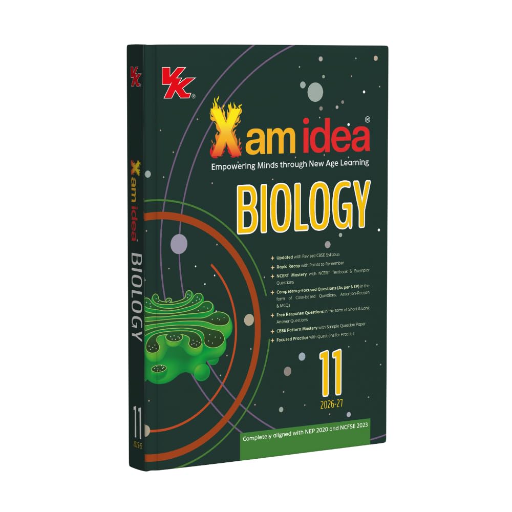 Xam Idea Biology Class 11 - for 2027 Examinations | Solved NCERT Exercise & Exemplar | MCQs, A-R, Case-based, VSA, SA, LA Questions | Practice Paper (Paperback)