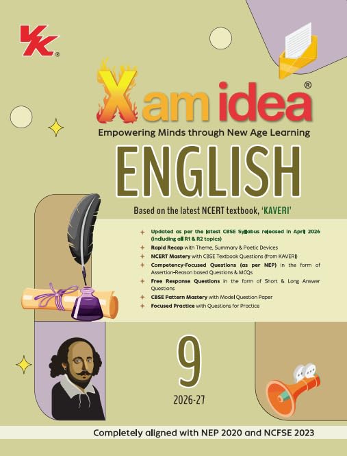 Xam Idea English, Mathematics and Science for Class 9 _ Set of 3 Books - Latest for 2027 Examinations