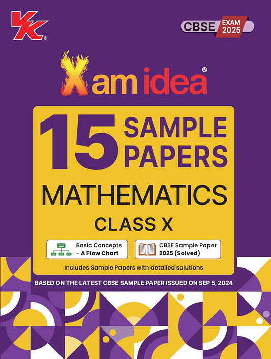 Xam Idea CBSE 15 Sample Paper Mathematics Class 10 - Latest for 2025 Examination