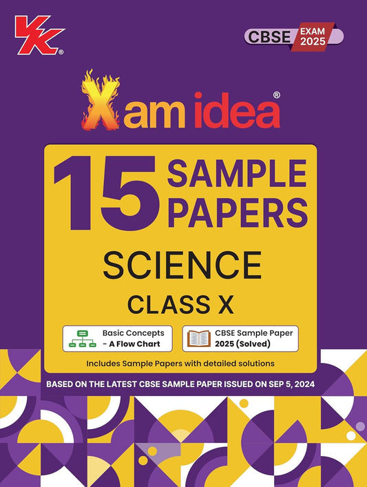 Xam Idea CBSE 15 Sample Paper Science Class 10 - Latest for 2025 Examination