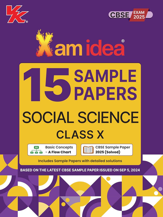 Xam Idea CBSE 15 Sample Paper Social Science Class 10 - Latest for 2025 Examination