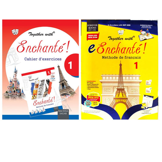 Together With e Enchante ! Methode De Francais (Textbook) & Enchante! Cahier d' exercices (Workbook) 1 - Set of 2 Books