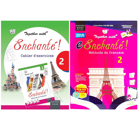 Together With e Enchante ! Methode De Francais (Textbook) & Enchante! Cahier d' exercices (Workbook) 2 - Set of 2 Books