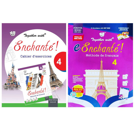 Together With e Enchante ! Methode De Francais (Textbook) & Enchante! Cahier d' exercices (Workbook) 4 - Set of 2 Books