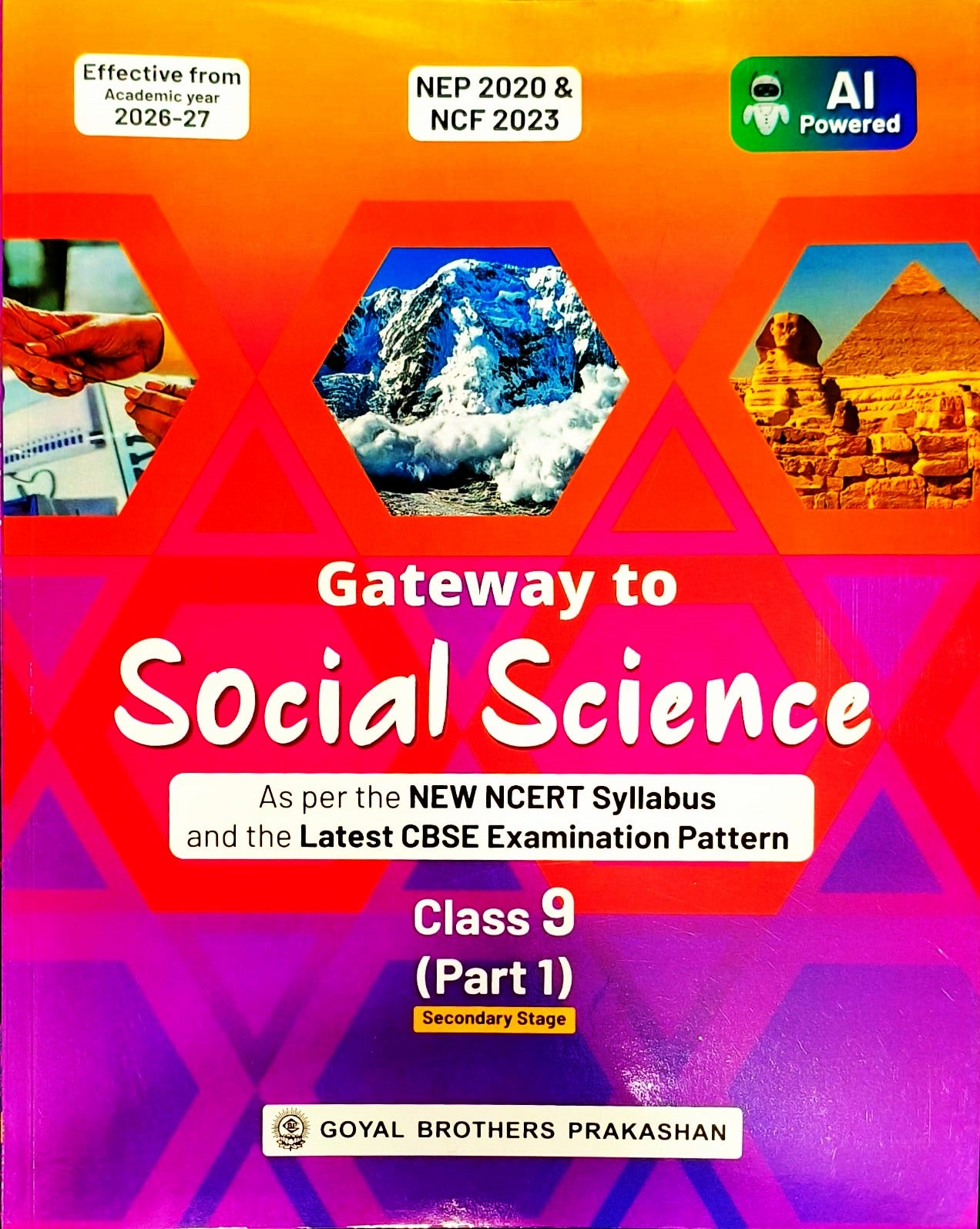 Goyal Gateway to Social Science Part 1 and 2 for Class 9 - Set of 2 Books - Effective from Academic year 2026-27