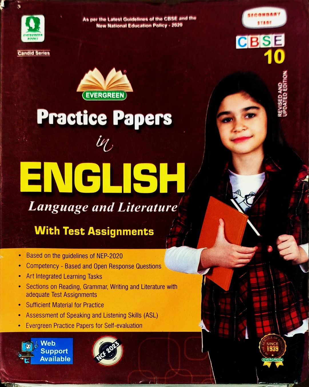 Evergreen CBSE Practice Paper in English Language and Literature with Text Assignments  for Class 10 - Revised and Updated Edition