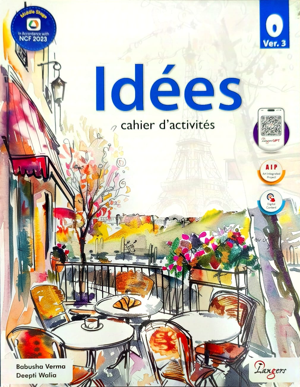 Langers Idees Methode de Francais Textbook and Cahier d' activites Workbook for Level 0 (Ver.3) _ Set of 2 Books - Latest Edition