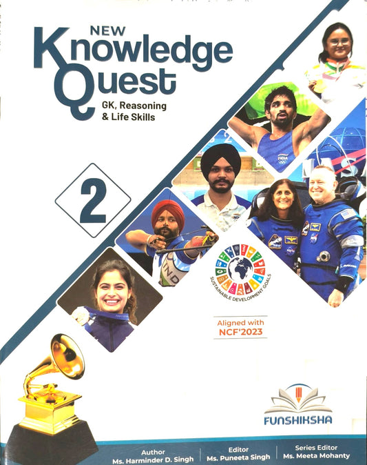 Funshiksha - New Knowledge Quest (GK Reasoning & Life Skills) For Class 2 - Aligned with NCF's 2023