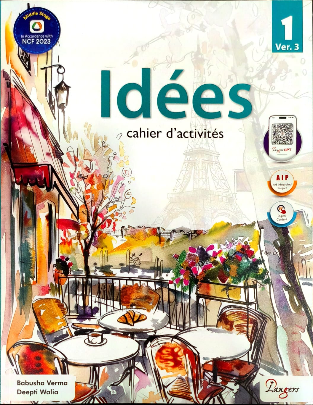 Langers Idees Methode de Francais Textbook and Cahier d' activites Workbook for Level 1 (Ver.3) _ Set of 2 Books - Latest Edition