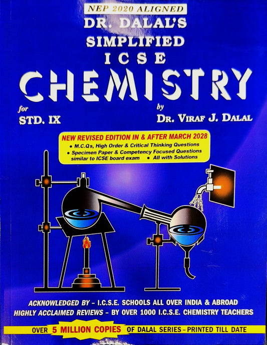 Dr. Dalal's Simplified ICSE Chemistry for Class 9 By Dr. Viraf J. Dalal - Latest for 2026 Examination. Paperback