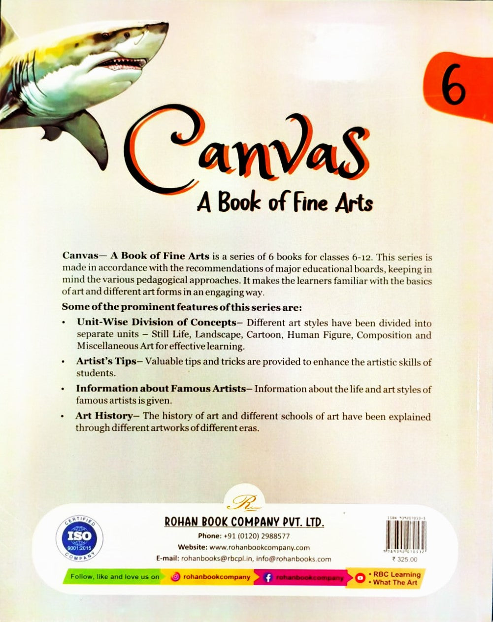 Rohan Book Company - Canvas A Book of Fine Arts for Class 6 By Vivekanand